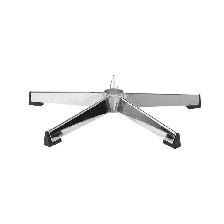 Metal Iron 5-Star Chrome Chair Base